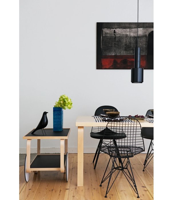 Artek  Artek Tea Trolley 901 birch, black linoleum