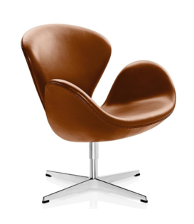 Fritz Hansen - Swan Chair, Grace leather
