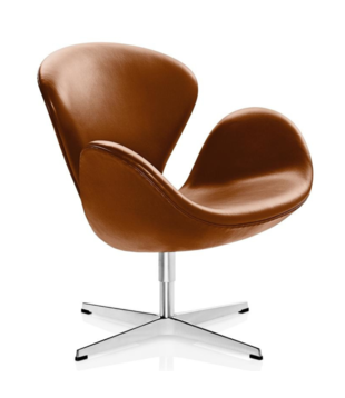 Fritz Hansen Swan Fauteuil, Grace leer