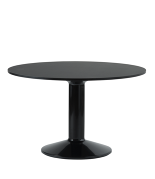 Muuto - Midst tafel zwart linoleum Ø120