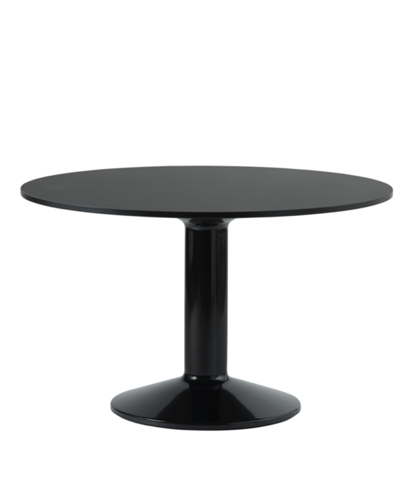 Muuto Midst Dining Table black linoleum, black base