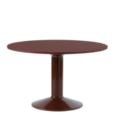 Muuto - Midst eettafel rond, rood linoleum