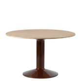 Muuto - Midst table oiled oak, glossy red base