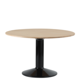 Muuto Midst Eettafel eiken, zwart voet Ø120