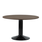 Muuto Midst Dining Table dark oiled oak, black Ø120