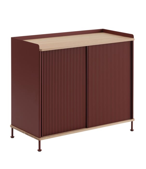 Muuto  Muuto - Enfold dressoir eiken - diep rood