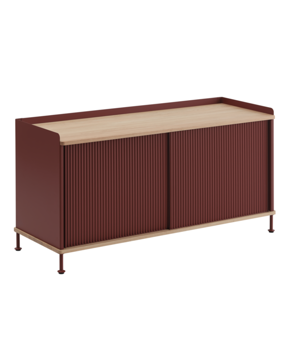 Muuto  Muuto - Enfold dressoir eiken - diep rood L124