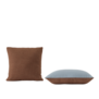 Muuto - Mingle cushion copper brown, light blue 45 x 45