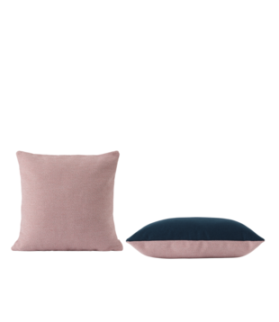 Muuto - Mingle cushion rose, petroleum 45 x 45