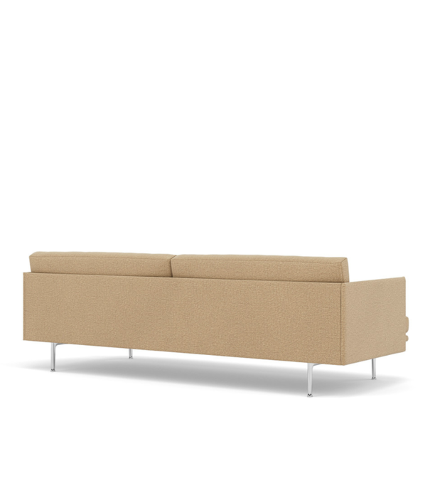 Muuto  Muuto - Outline 3-seater Sofa Ecriture, base aluminium