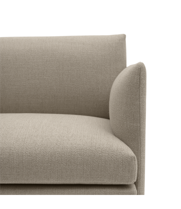 Muuto  Muuto - Outline 2 seater sofa - base aluminium