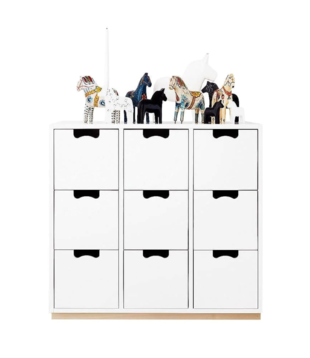 Asplund: Snow B3 drawer cabinet