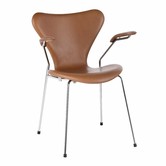 Fritz Hansen -  Series 7 armstoel leder bekleed