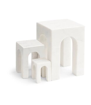 Arkis Bookend marble, set of 3