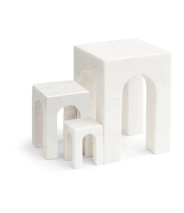 Gejst Arkis Bookend marble, set of 3