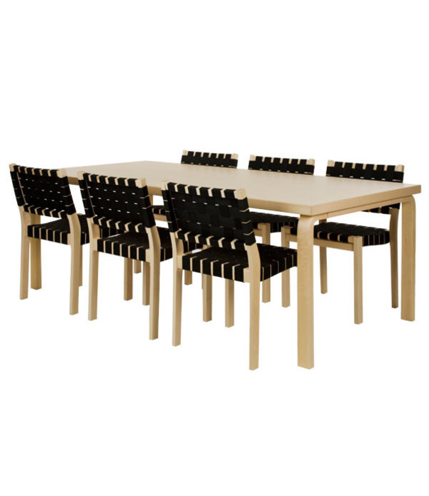 Artek  Artek Aalto Tafel 86 Rectangular berken 210 x 100