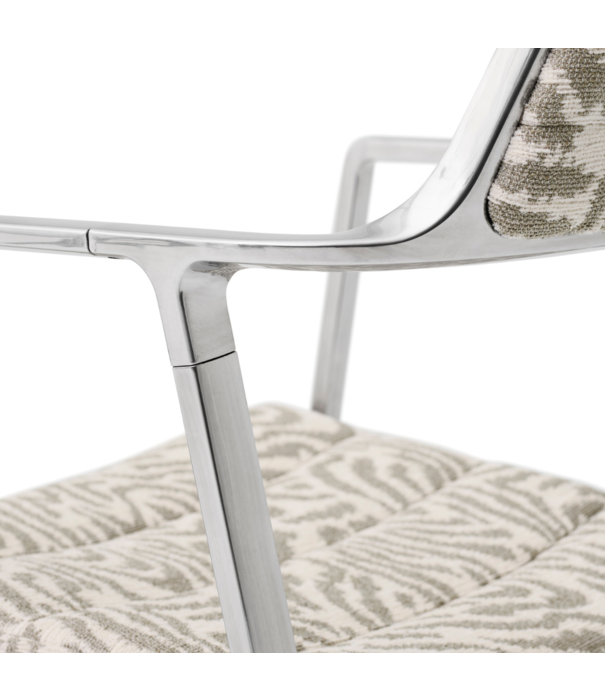 Vipp  Vipp - 452 swivel chair  polished aluminium frame - monti edition