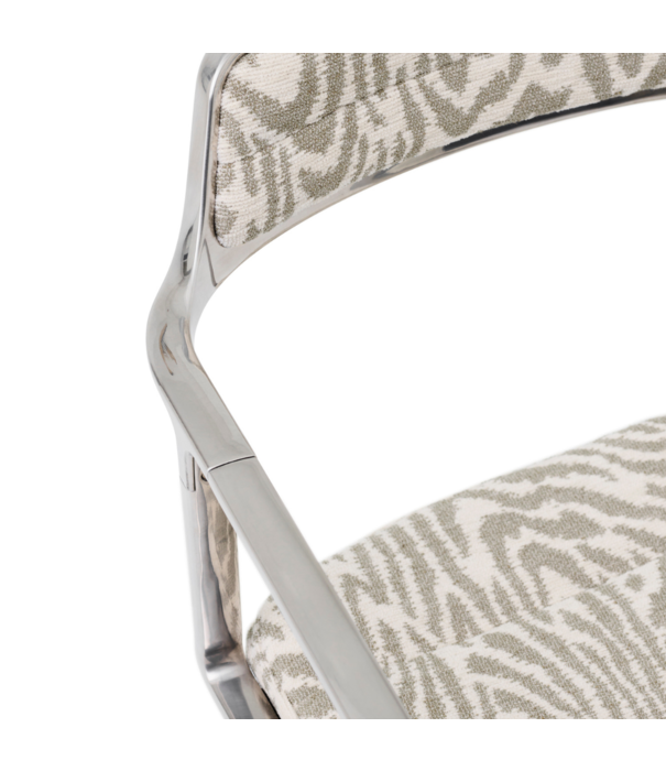 Vipp  Vipp - 452 swivel chair  polished aluminium frame - monti edition