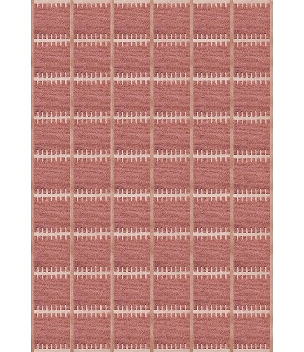 Layered  Layered - Lilly wool rug claret red