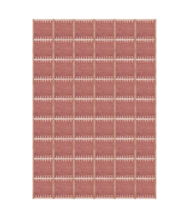 Layered - Lilly wool rug claret red
