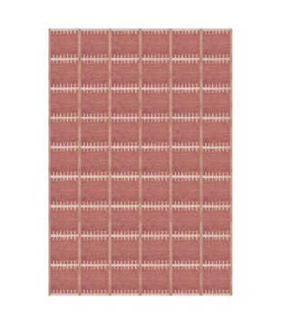 Layered - Lilly wool rug claret red