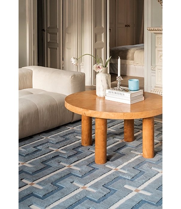 Layered  Layered - Johanna wool rug sky blue