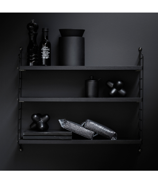 String  String - Pocket cabinet black ash