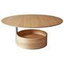 Maze - Parasol coffee table, L natural oak