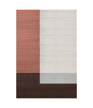 Layered - Solitaire rug Coral