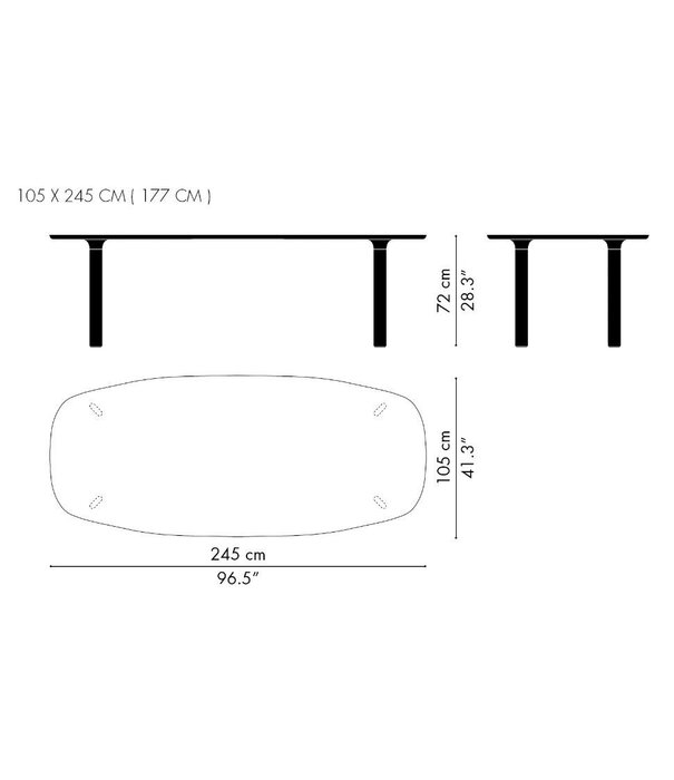 Fritz Hansen Fritz Hansen - Analog JH83 Table