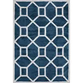 Layered - Entrance viscose rug Midnight Blue