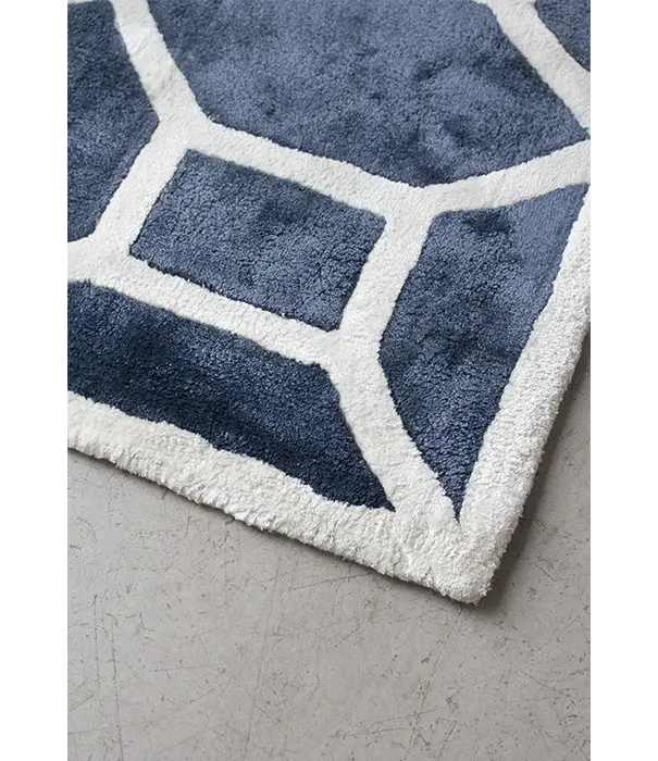 Layered  Layered - Entrance viscose rug Midnight Blue