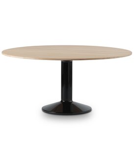 Muuto - Midst table oiled oak, black Ø160