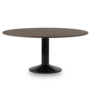 Muuto Midst Eettafel donker eiken, zwart voet Ø160