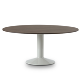 Midst Eettafel donker geolied eiken, grey Ø160