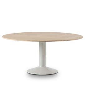Muuto Midst Eettafel eiken, grijs voet Ø160
