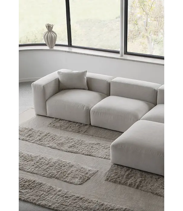 Layered  Layered - Punja Bricks wool rug sand melange