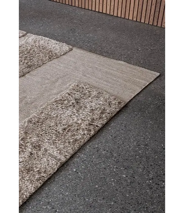 Layered  Layered Punja Bricks wol vloerkleed sand melange