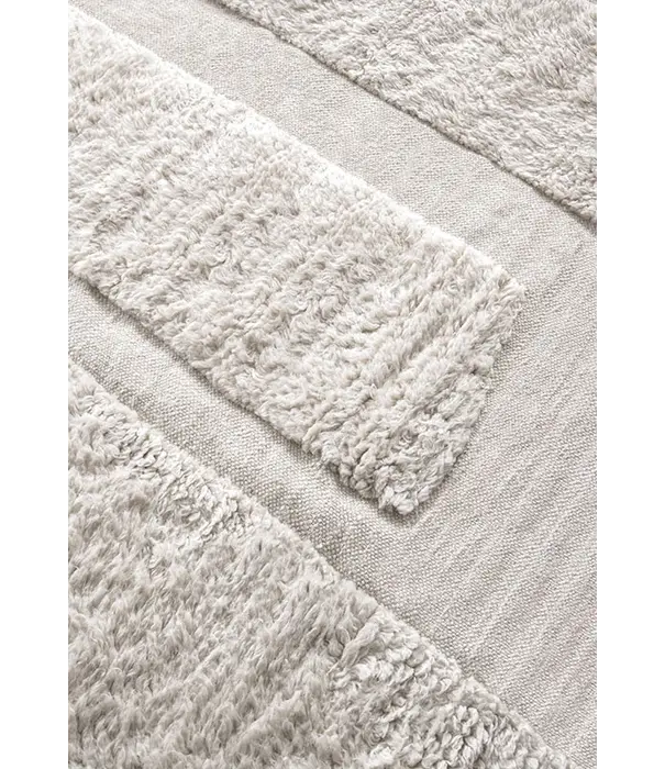 Layered  Layered - Punja Bricks wool rug bone white