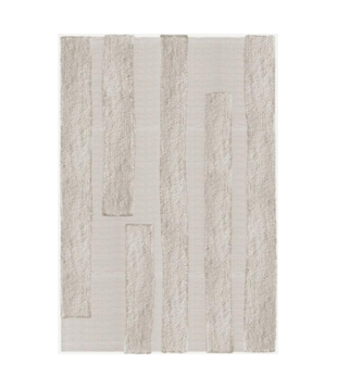 Layered Punja Bricks Rug,  sand melange