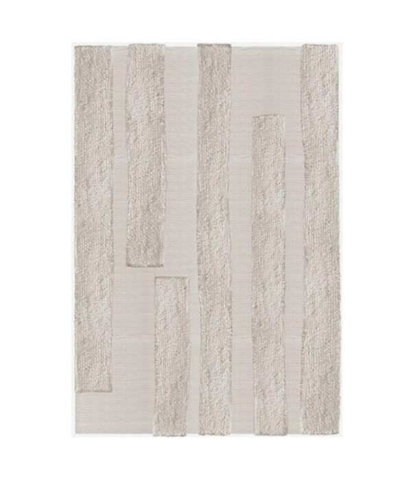 Layered  Layered Punja Bricks wol vloerkleed sand melange