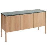 Jut Sideboard oak, green marble top