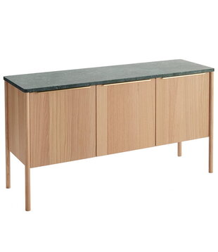 Jut Sideboard oiled oak, green marble top