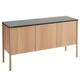Jut Sideboard oiled oak, nero black marble