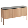 Fritz Hansen - Jut dressoir eiken - zwart marmer