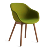 Hay - AAC 213 chair Canvas 954 green - wood base walnut