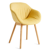 Hay - AAC 213 soft chair Hallingdal 407 yellow - wood base oak