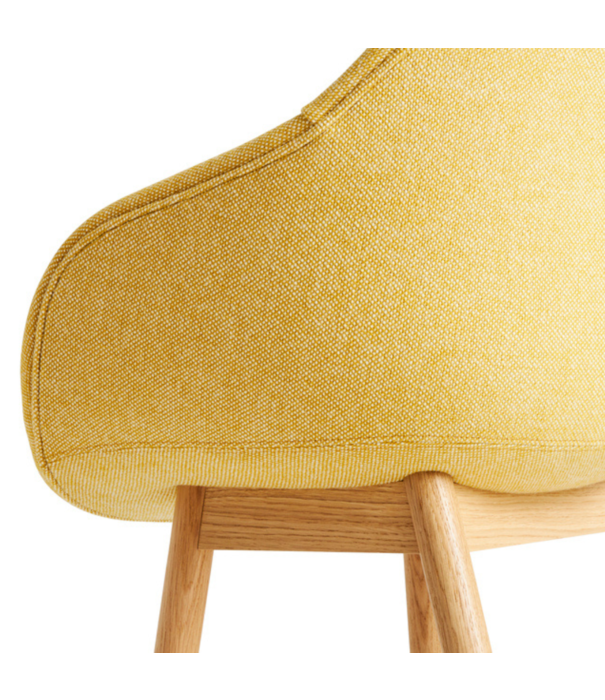 Hay  Hay - AAC 213 soft chair Hallingdal 407 yellow - wood base oak