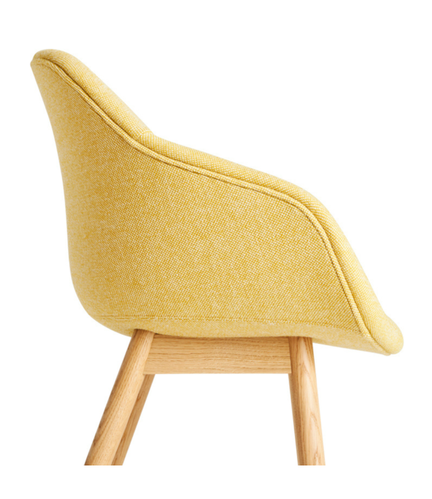 Hay  Hay - AAC 213 soft chair Hallingdal 407 yellow - wood base oak