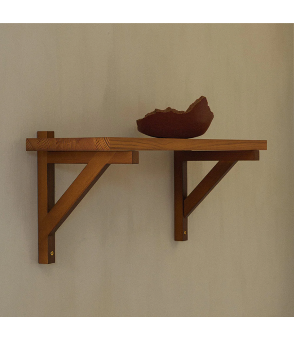 Frama  Bracket shelf,  large, warm brown pine